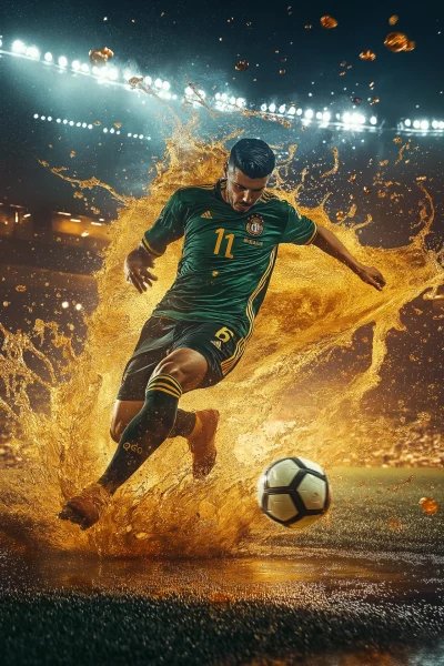 Soccer Player in Action