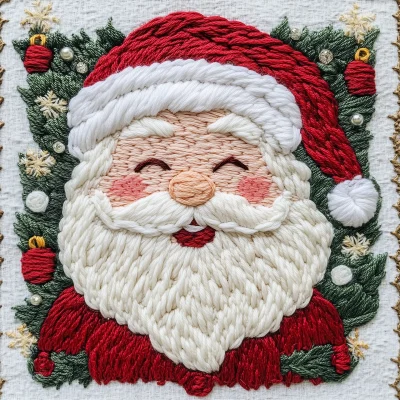 Cute Santa Claus Face