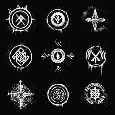 Fantasy Runes Illustration