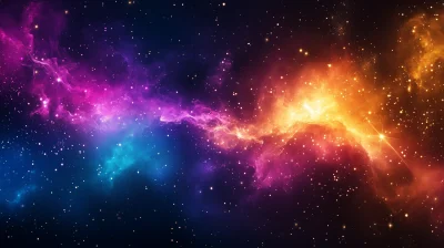 Colorful Cosmic Nebula