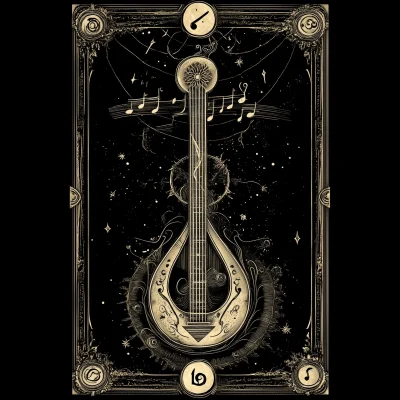 Mystical Treble Clef Tarot Card