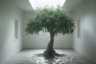 Tree in Rain