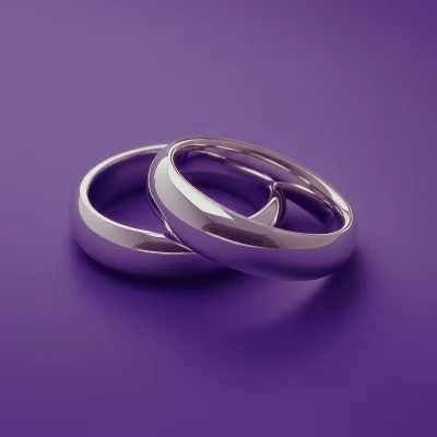 Violet Background Rings