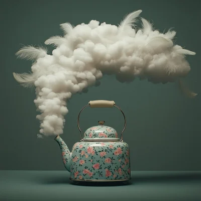 Surreal Floral Kettle