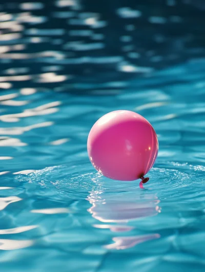 Colorful Balloon on Water