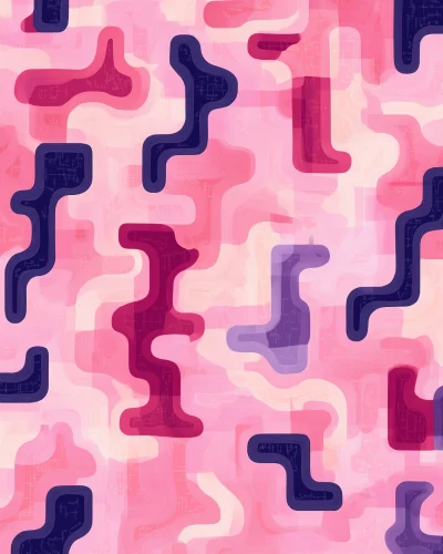 Pastel Maze Pattern