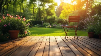 Colorful Backyard Serenity