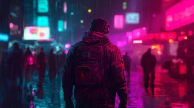 Futuristic Cyberpunk Background