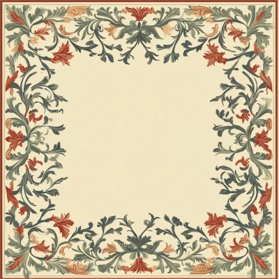 Decorative Postcard Pattern