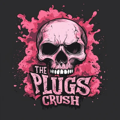 Grunge Skull Logo Design