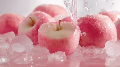 Pink Apple Juice Splash