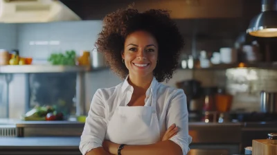 Brazilian Business Woman in Kitchen