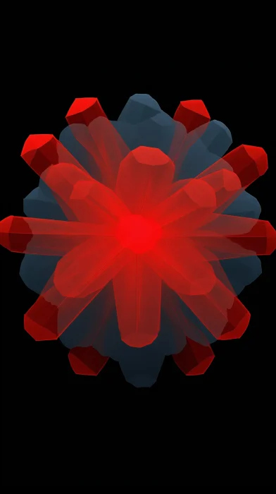 Crystal Structure in Red