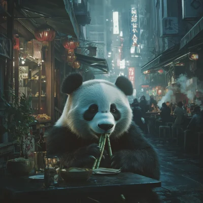 Panda Dining in the City