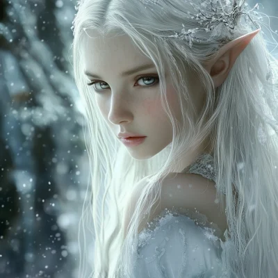 Elven Beauty in Snow