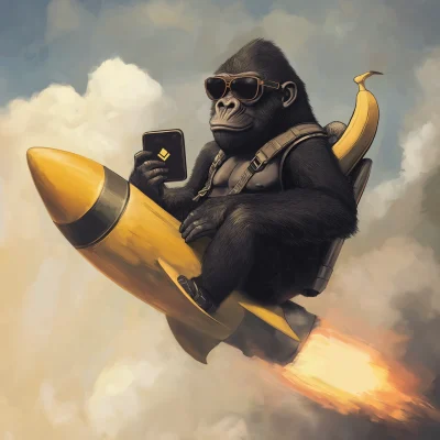 Cool Gorilla with Banana