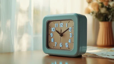 Digital Desk Clock on Office Desk