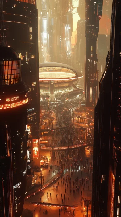 Futuristic Mars City