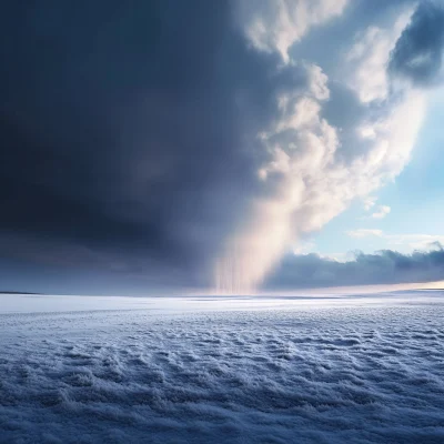 Dramatic Snow Squall