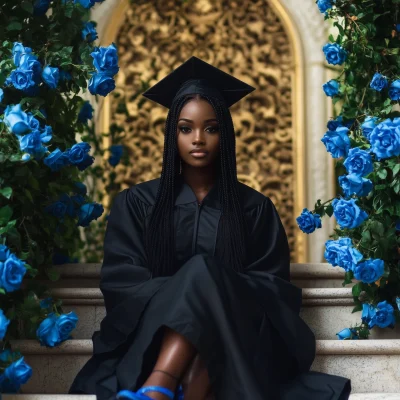 Young Female with Cornrow Hairstyle