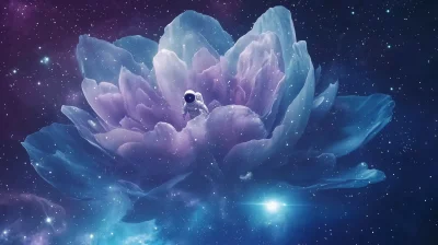 Astronaut in Nebula