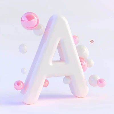 Floating Letter A