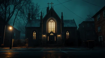 Cinematic Church Exterior