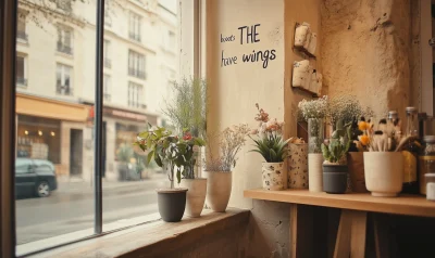 Shop Window with Wings