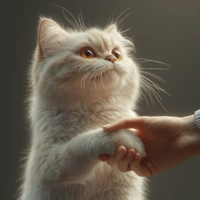 Ragdoll Cat Handshake