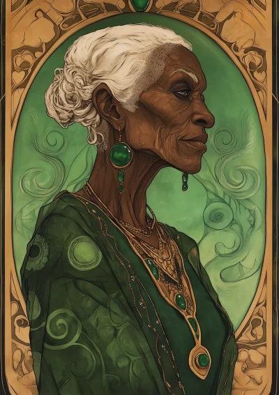 Ancient African Hag Tarot Card