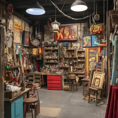 Colorful Theatre Prop Workshop