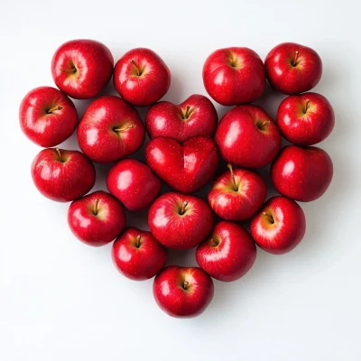 Heart of Red Apples