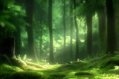 Lush Green Forest