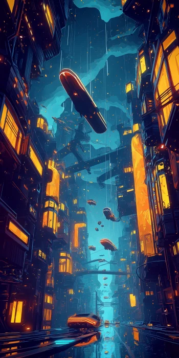 Cyberpunk City Landscape