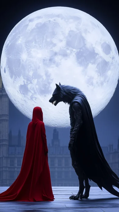 Evil Werewolf and Red Robe