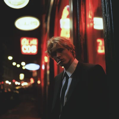 Stylish Young Man at the Groucho Club