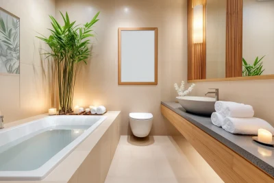 Serene Japanese Bathroom