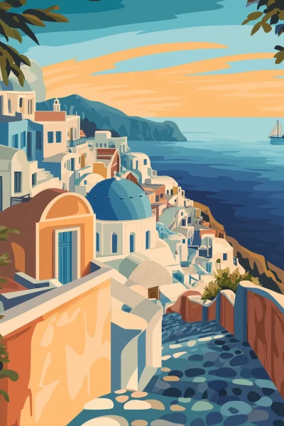 Art Deco Santorini