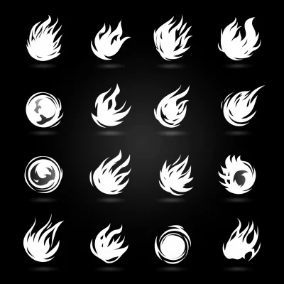 Fireball Vector Icons