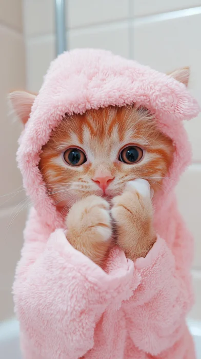 Cute Orange Tabby Kitten