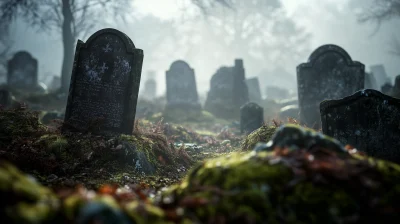 Misty Nordic Graveyard