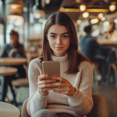 Surprised at the Coffee Shop