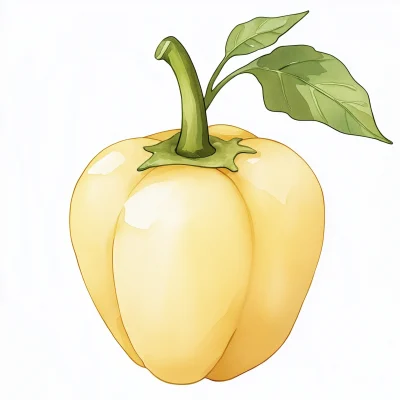 Cute Bell Pepper Illustration