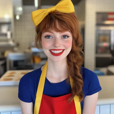 Young Woman at Restaurant