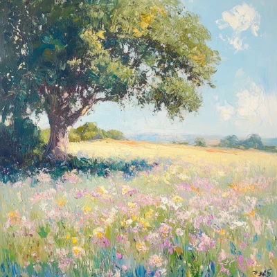 Spring Flower Field