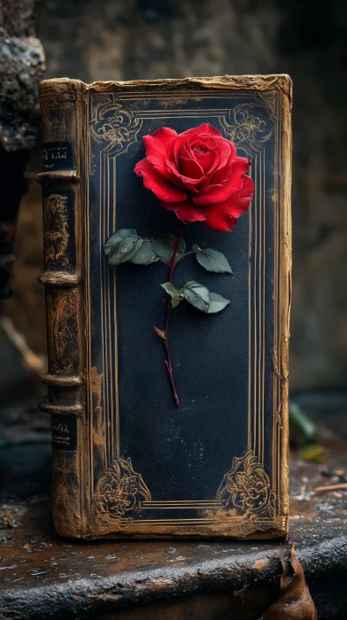 Book and Rose