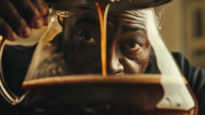 Man Brewing Coffee