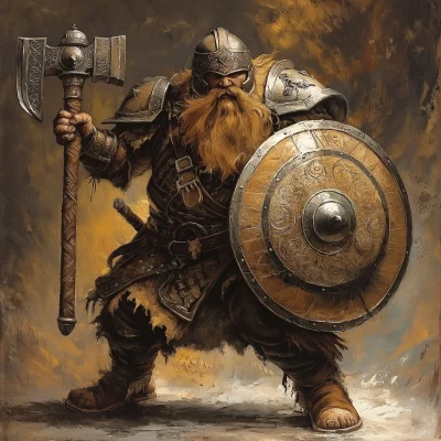 Dwarf Shieldbreaker in Armor