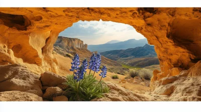 Golden Desert Overlook