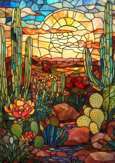 Vibrant Stained Glass